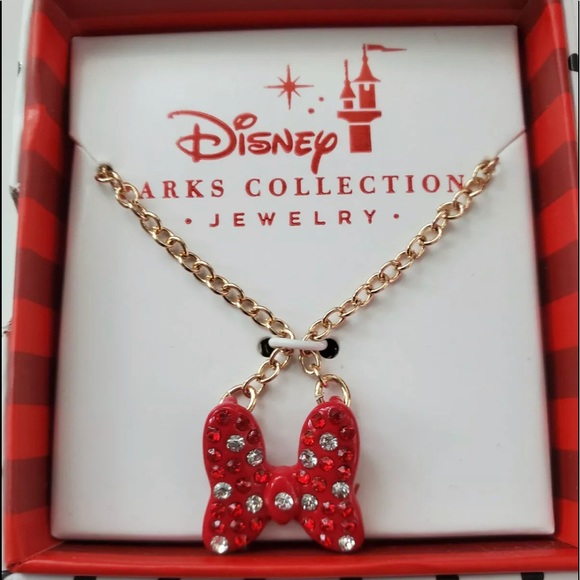 🚫SOLD🚫Minnie Mouse Bow Necklace - Picture 2 of 2